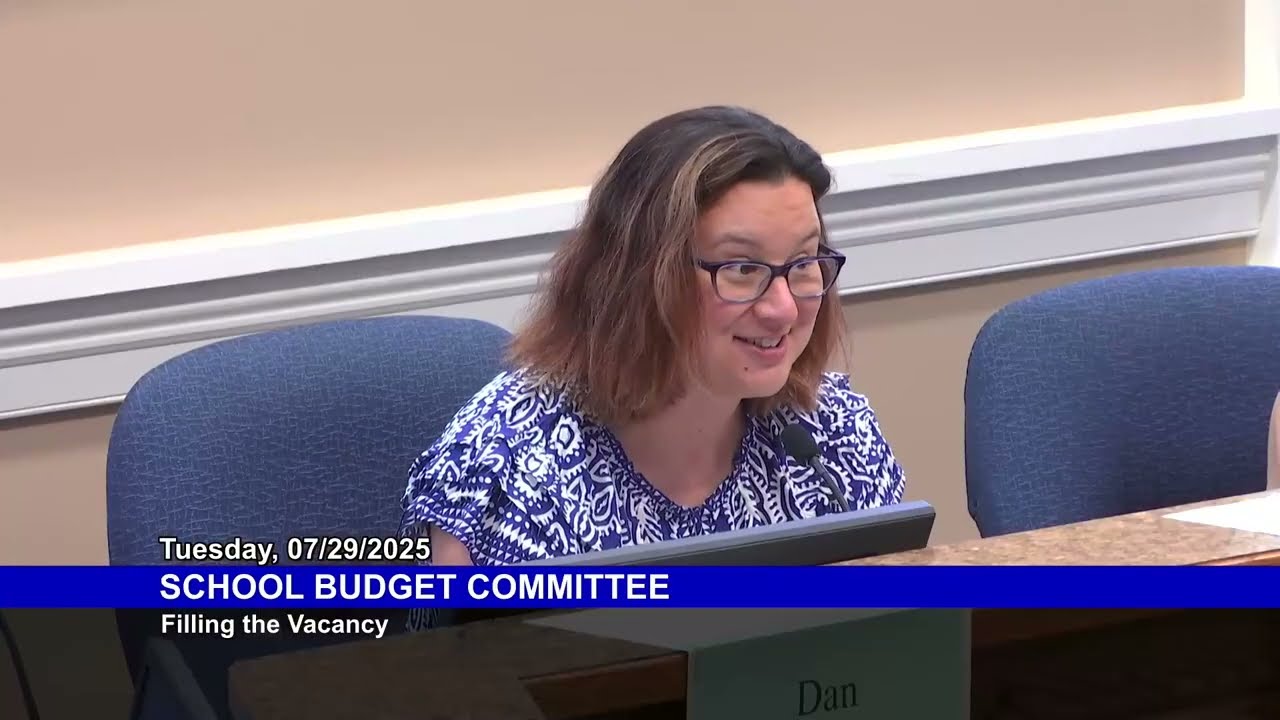 School Budget Committee: July 29, 2025