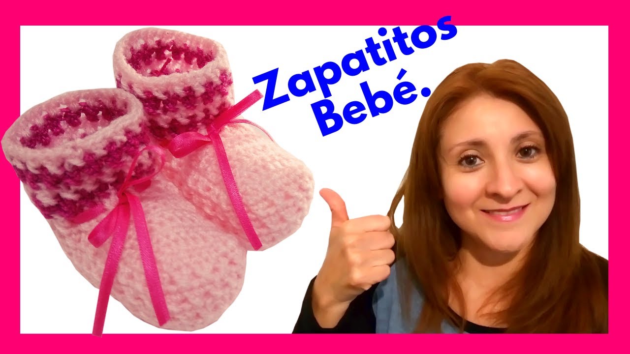 Tercera Labor: ❤ Curso crochet o ganchillo #escarpines Zapatitos o Patucos (tutorial paso a paso)