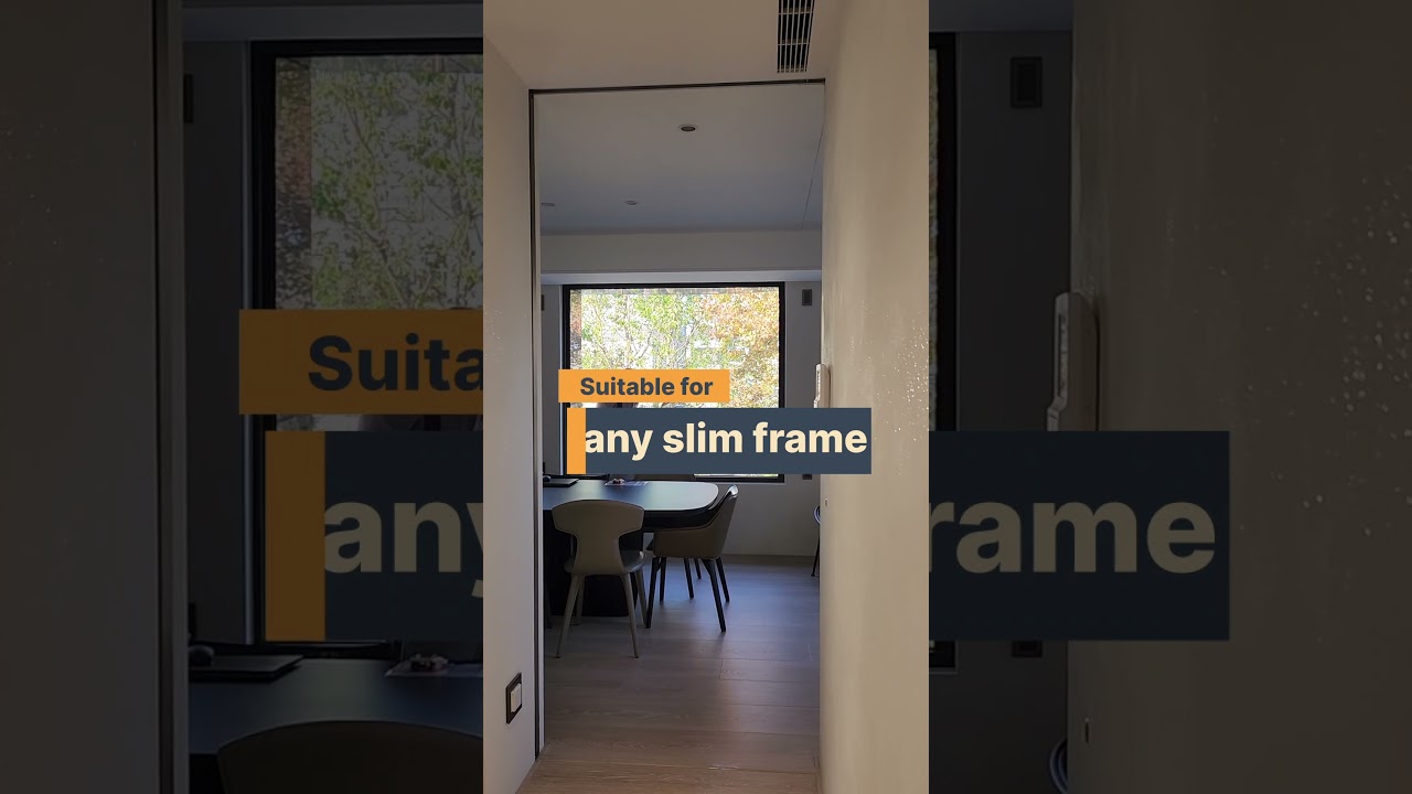 Pocket sliding door with a narrow frame|Automatic|Partition|Taiwan|GCC#home #office #interiordesign