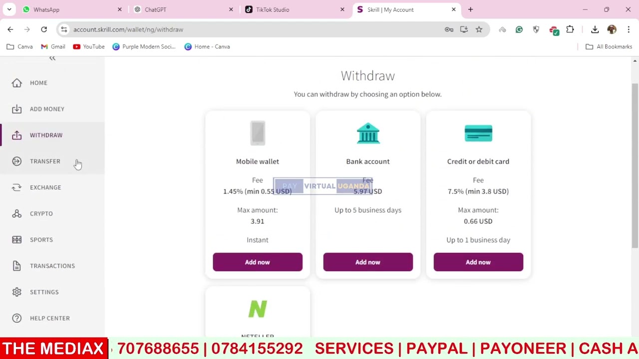 How To Create and Verify Skrill Account in Uganda, Kenya, Rwanda