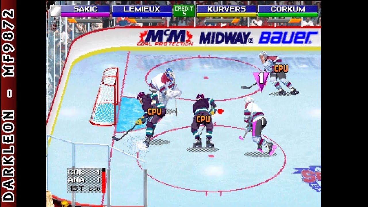 2 on 2 - Open Ice Challenge © 1995 Midway - Arcade Gameplay