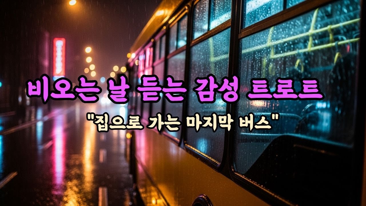 빗소리와 함께하는 감성 트로트 | 그리움과 반성의 플레이리스트