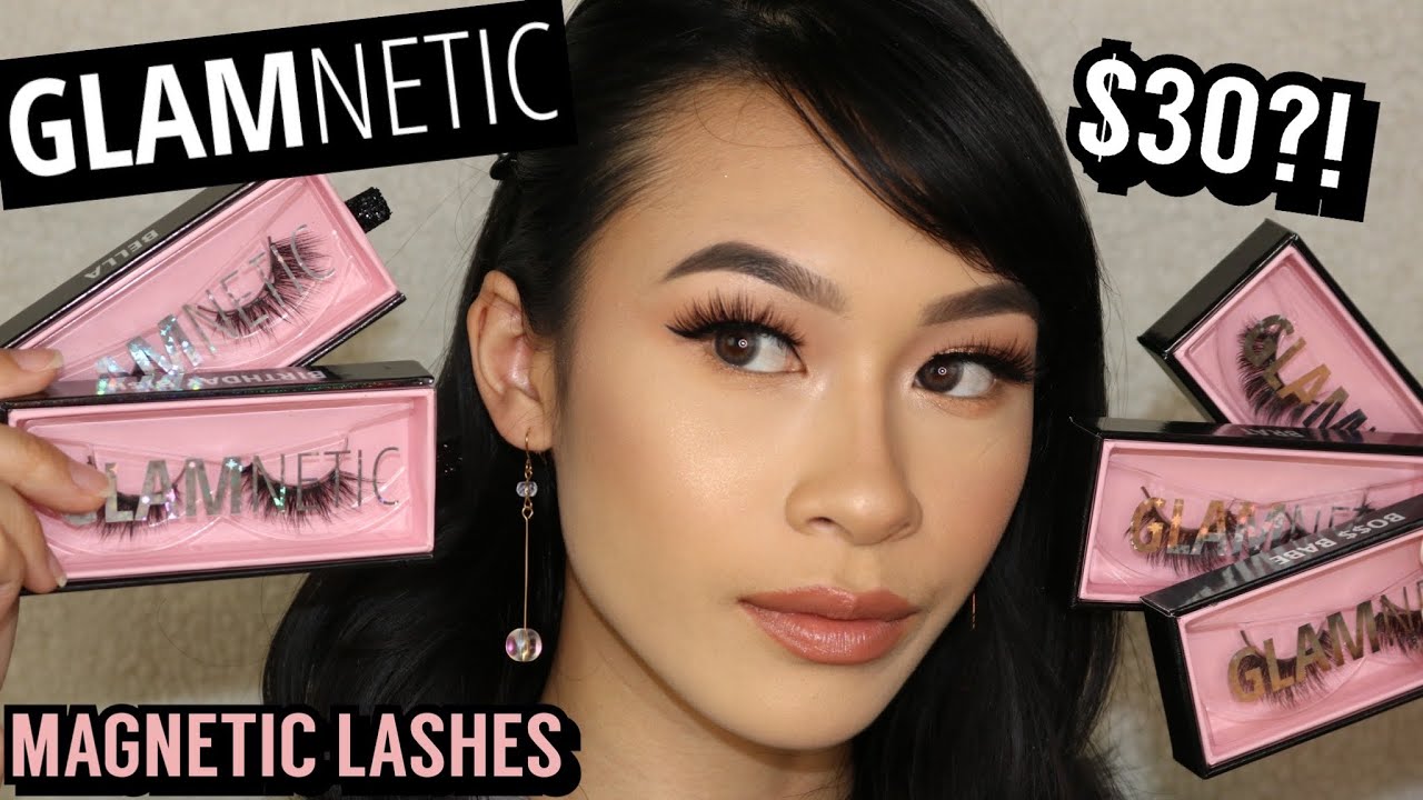 GLAMNETIC LASH TRY ON + REVIEW | Birthday Collection