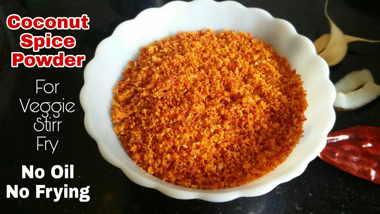 Coconut spice powder || kobbari karam Podi || Veggie Fry Spice Powder || Secret Spice Powder