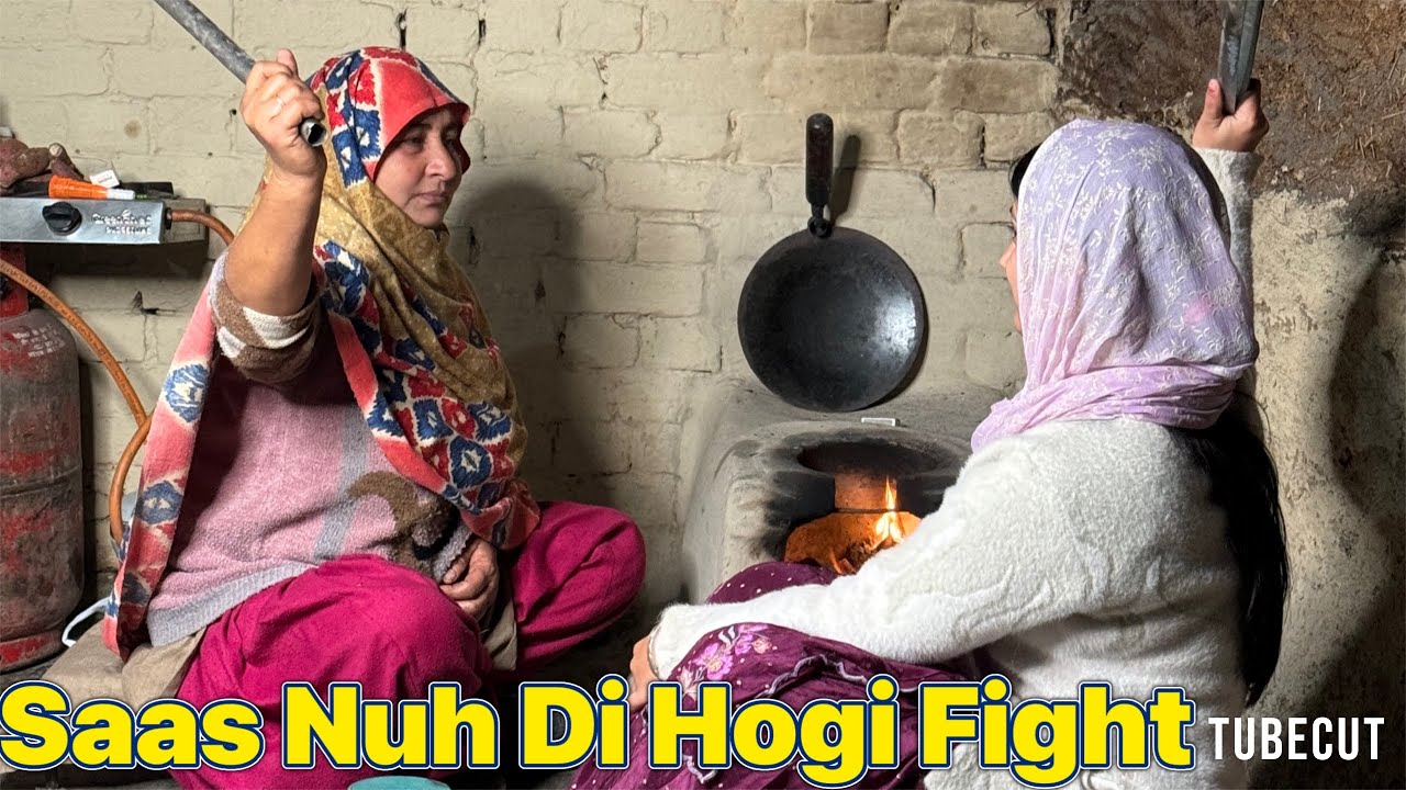 Saas Nuh Di Hogi Fight 🥲🥹🥹 | Daddy neh Vlog ch auna krta Band | Ajj bnayi New Dish 😋😋