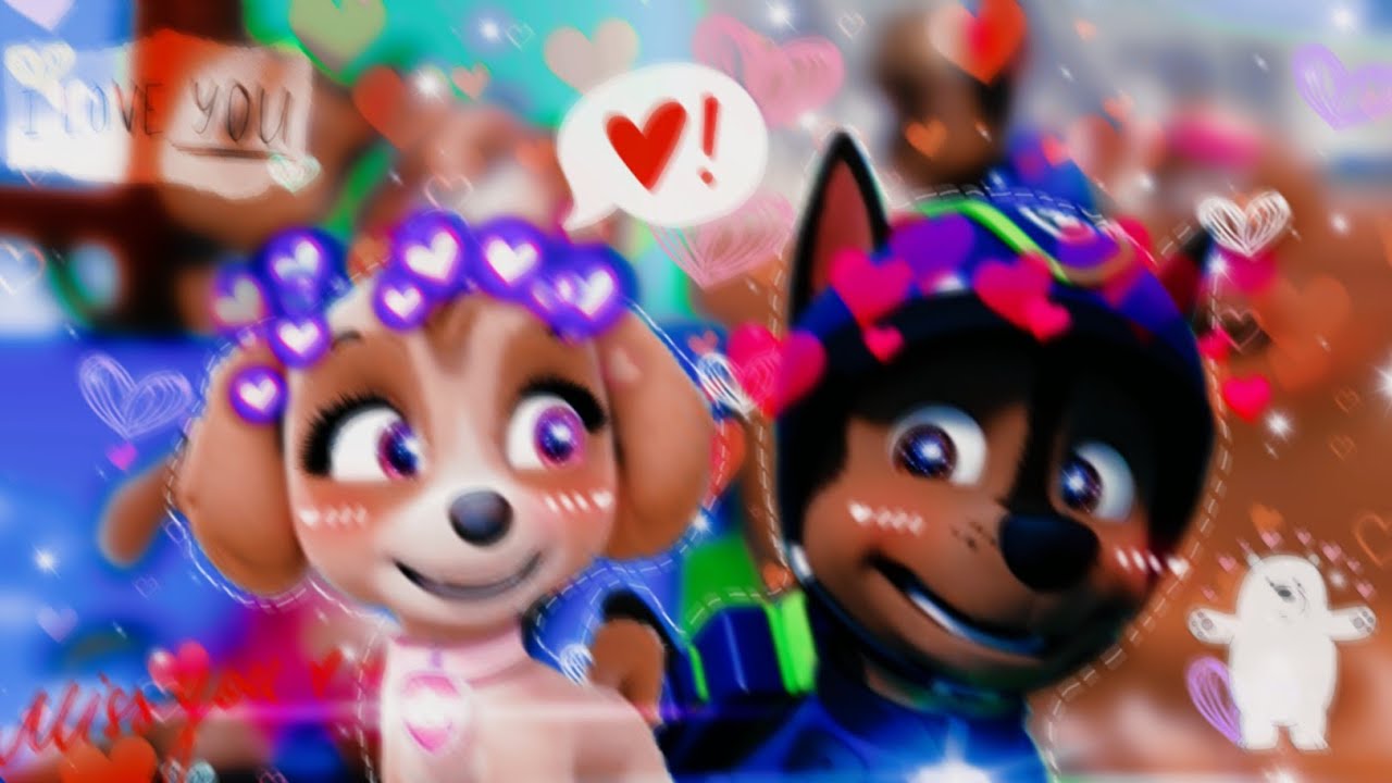 💗🌍Гонщик и Скай🌍💗(Идеальный мир)~Для канала Ксюша~💗🌍Chase x Skye🌍💗
