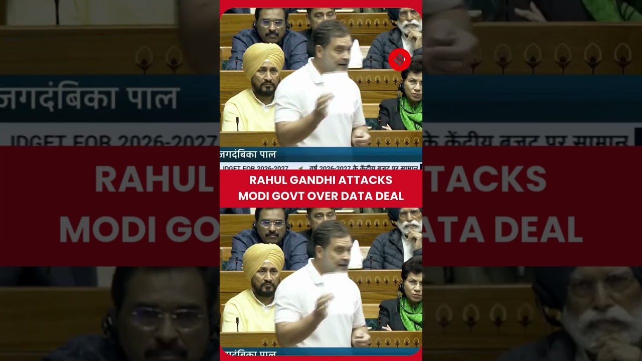 WATCH: Rahul Gandhi Attacks Modi Govt Over Data Deal