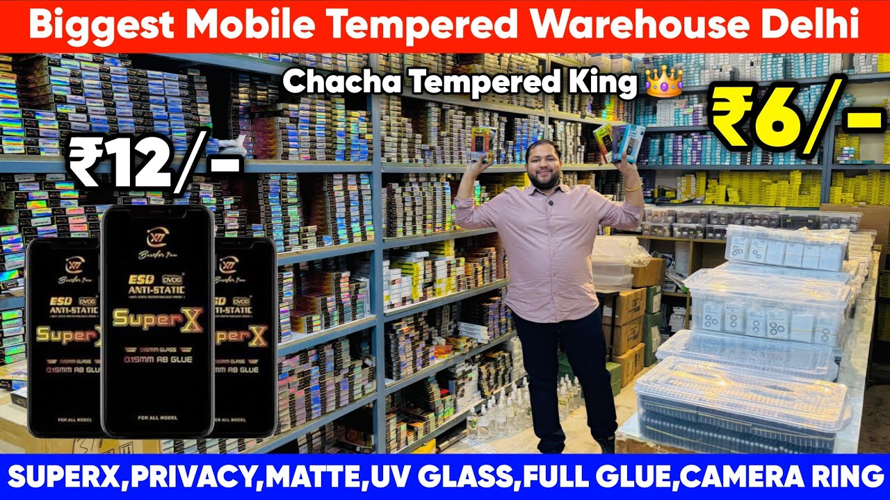 मात्र 6 ₹ से MOBILE TEMPERED GLASS |Tempered WHOLESALER से ख़रीदे थोक में |SuperX,Matte,UV Full Glue