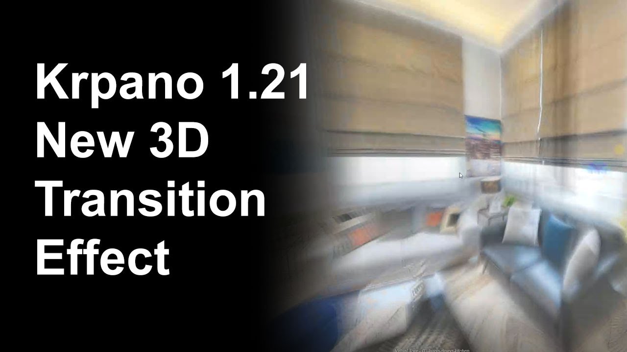 Krpano 1.21 new 3D transition effect