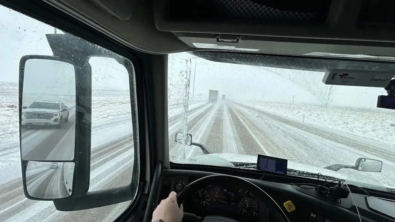 POV Winter Truck Driving in 4K | Snowy Roads & Cold Weather