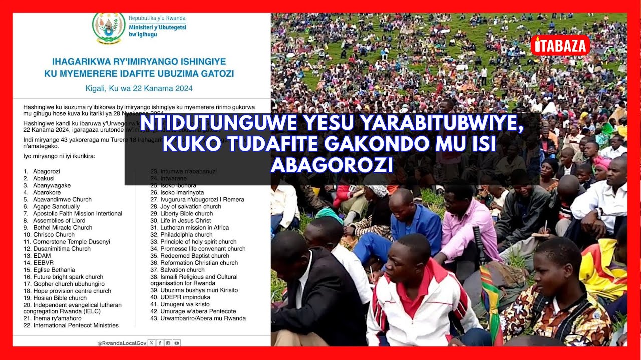 ABAGOROZI bababaje Benshi: Kubuza Abantu Uburenganzira Bwabo? Guhagarika Aya MADINI byateje IMPAKA