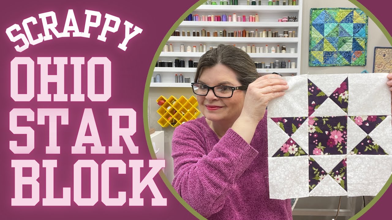 How To Make.A Scrappy Star Quilt Block | EASY Ohio Star Tutorial!