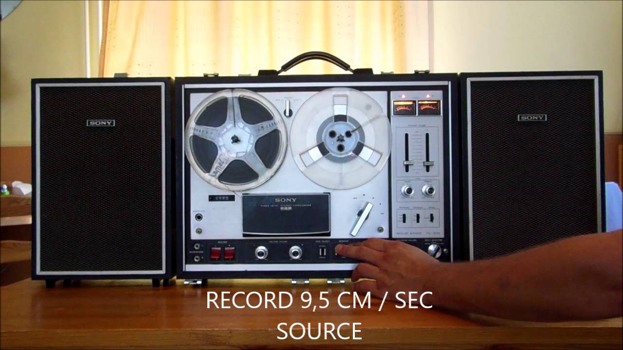SONY TC 570 record & playback demonstration