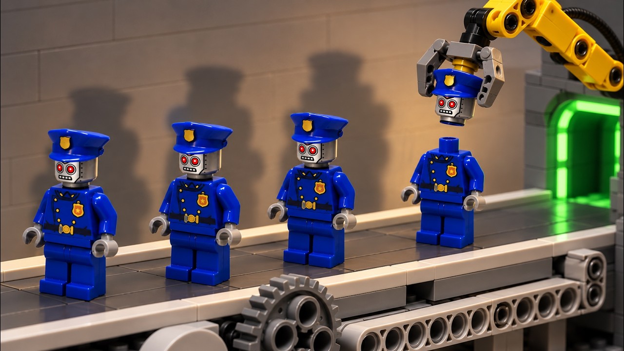 LEGO Robot Police Factory | LEGO Land | LEGO Stop Motion