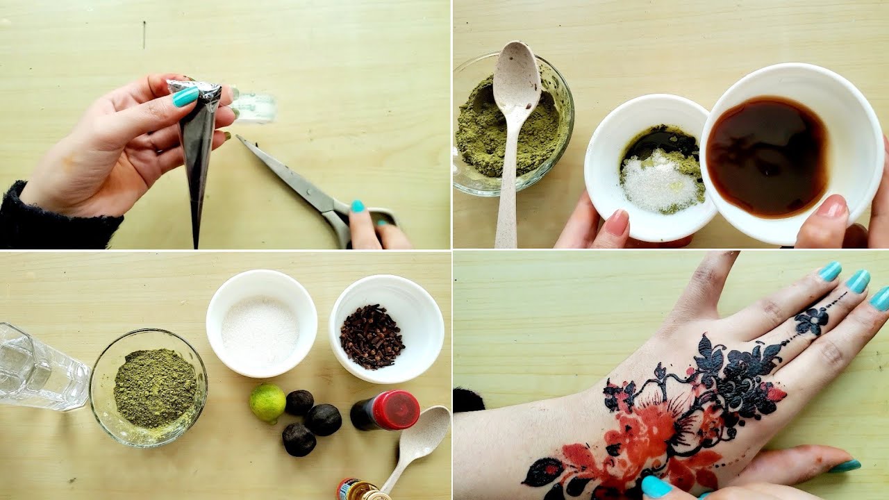 اسهل واجمل طريقة لصناعة الحناء بلون احمر غامق يدوم لأيام How To Make Henna Paste For Dark Red Stain