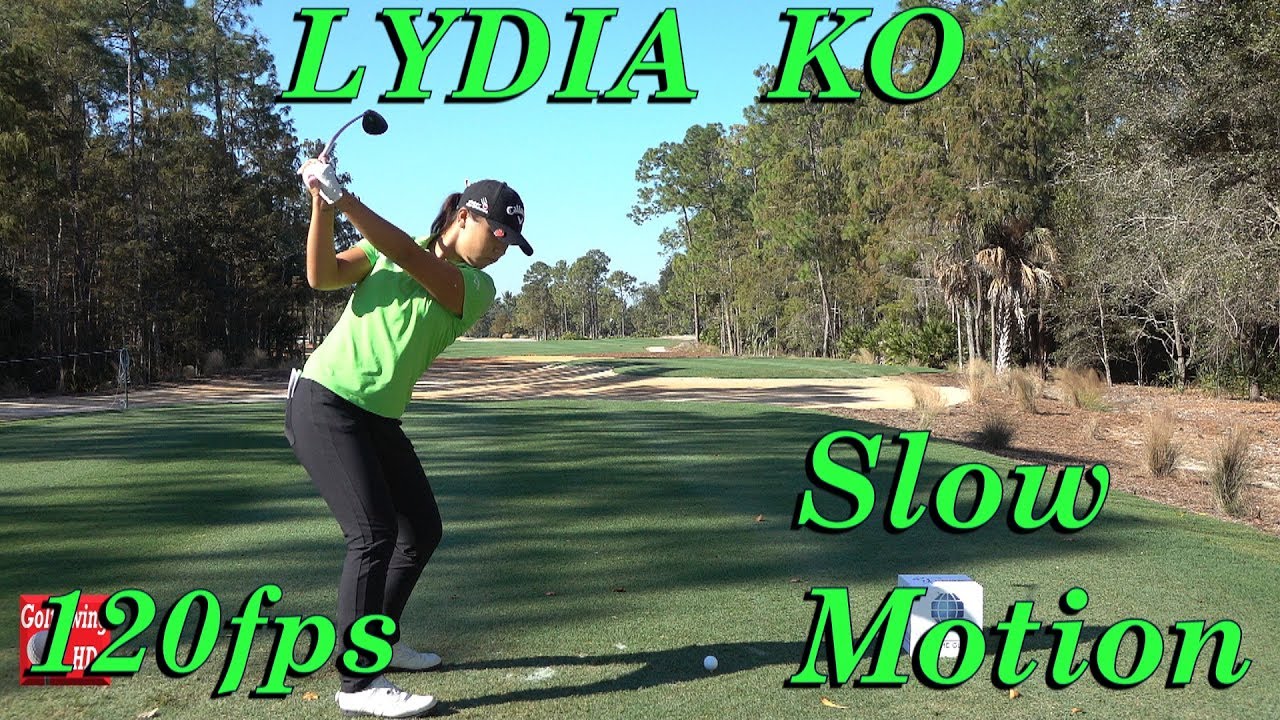 LYDIA KO 120fps SLOW MOTION DTL FAIRWAY WOOD GOLF SWING 1080 HD