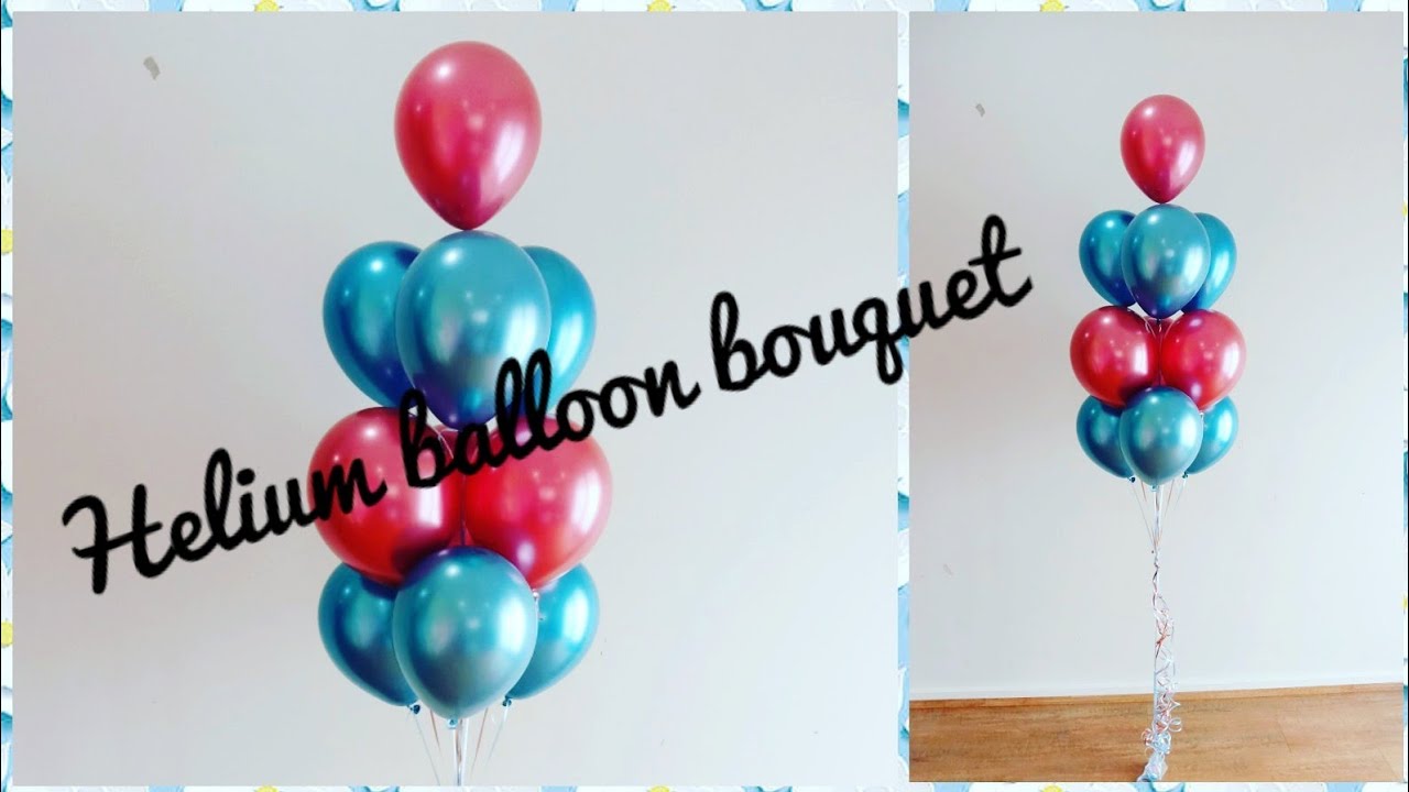 Helium balloon tutorial /DIY ten balloon bouquet tutorial @Star Arts & Crafts