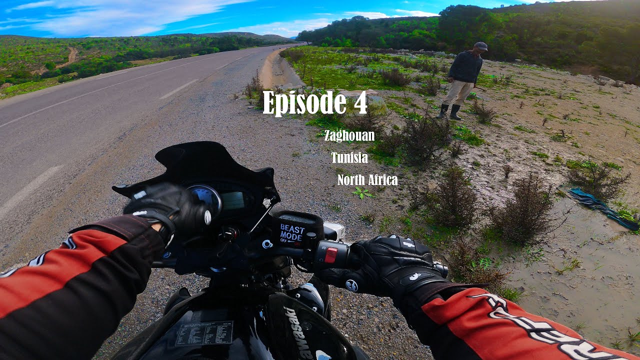 Cruising on North Africa's Tunisia Roads with My Kawasaki Z750 | Ep 4