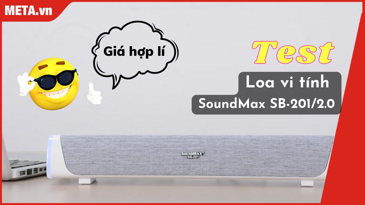 Test loa vi tính SoundMax SB-201/2.0 giá rẻ, chơi nhạc hay, kết nối với Tivi, máy tính, điện thoại
