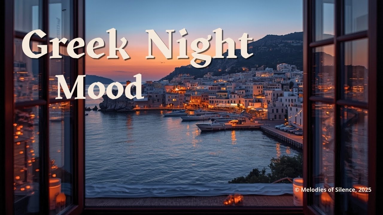 Greek Night Ambience | Live Cozy Evening Music