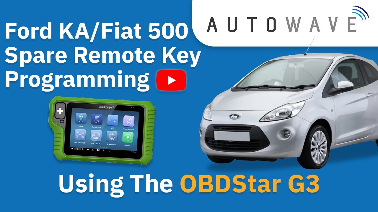 Программирование запасного дистанционного ключа Ford KA/Fiat 500 с помощью OBDStar G3