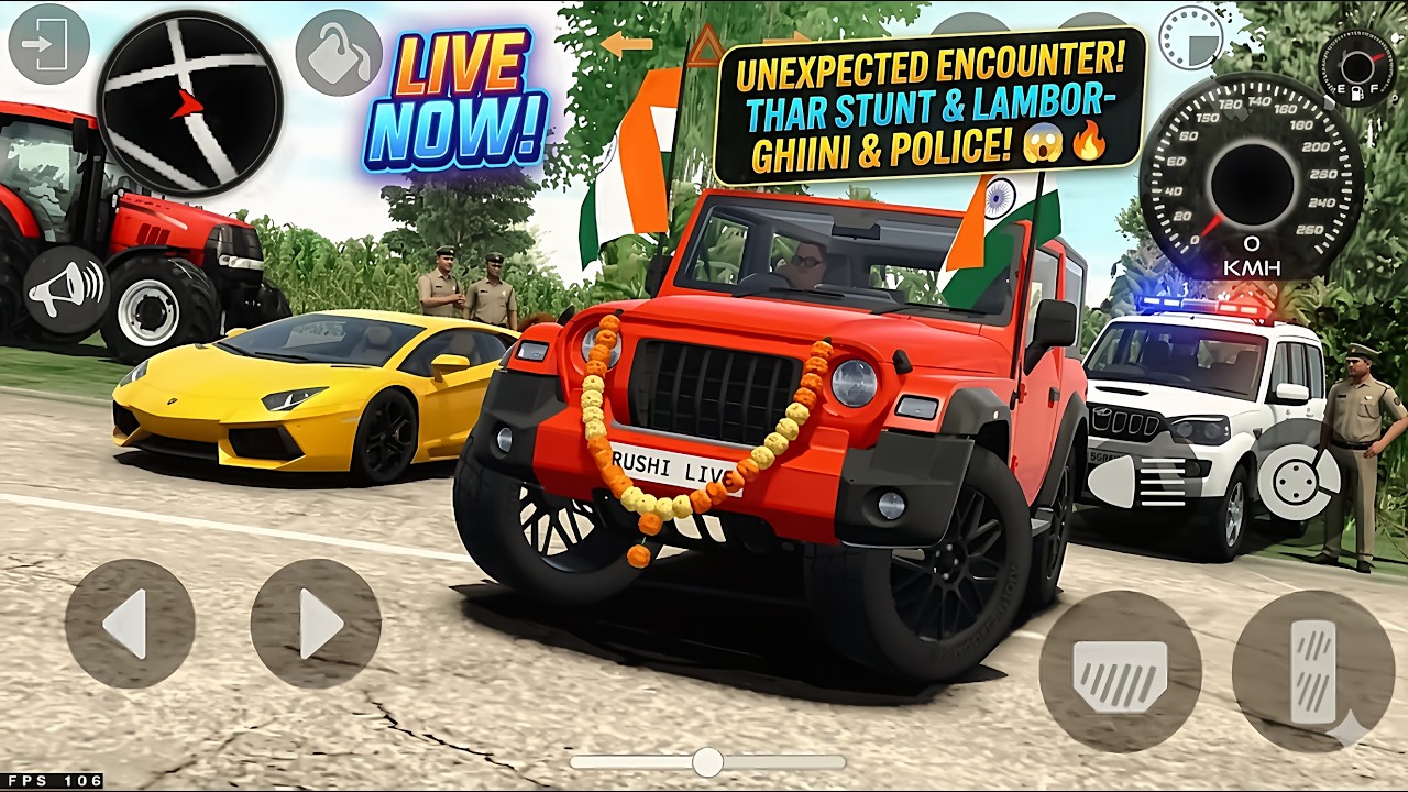 Indian Modified THAR Game Live | Off-Road King Ya Accident Machine? ⚠️ 2026 #shortsfeed
