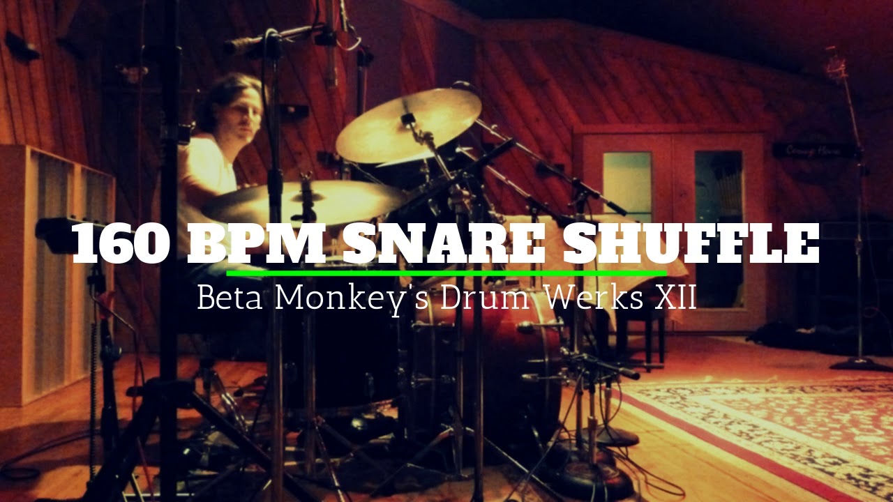 Blues Drum Loops   160 bpm Snare Shuffle