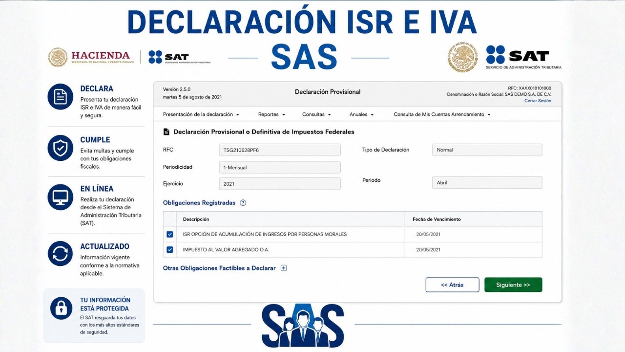 DECLARACIÓN SAS  | SOCIEDAD POR ACCIONES SIMPLICADAS 1/2