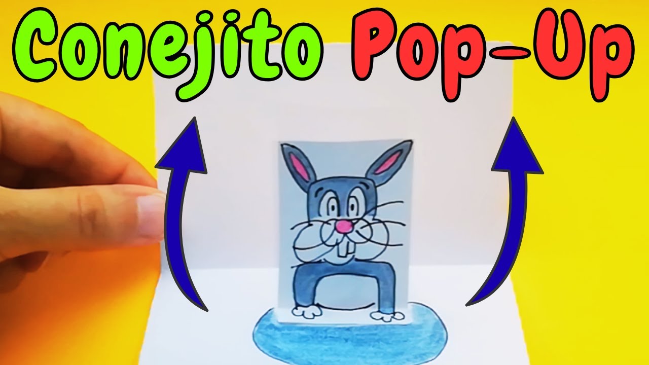 Cómo hacer un conejo pop up Arte divertido para niños paso a paso