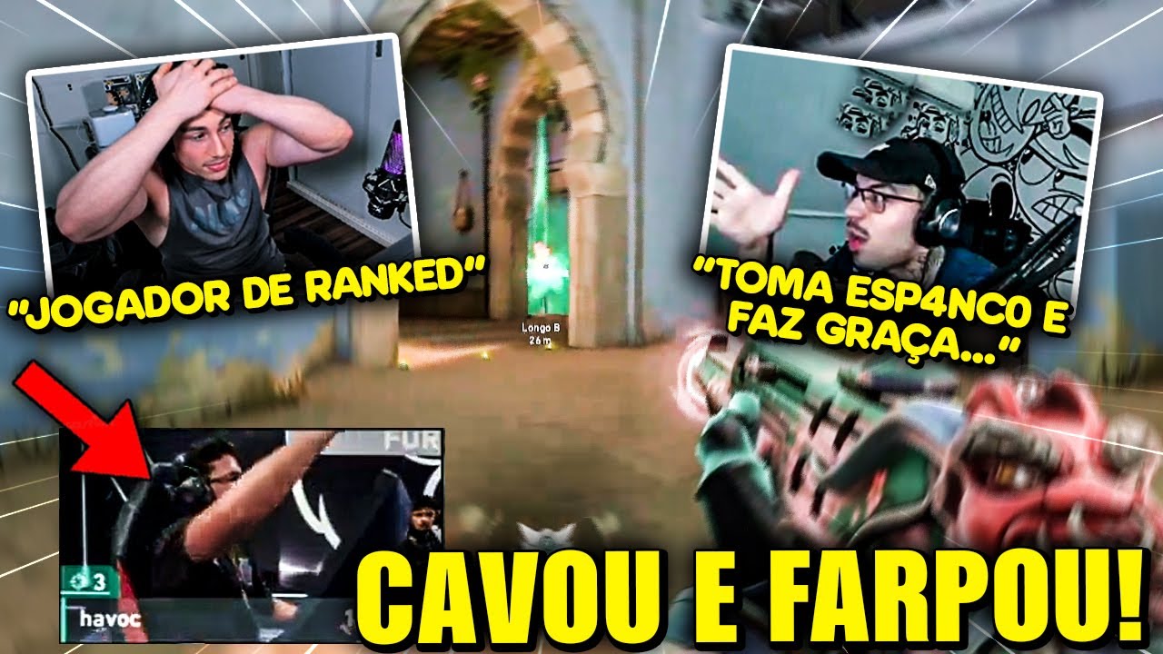 REAÇÃO DOS STREAMERS COM HAVOC FARPANDO a CLOUD 9! 😡