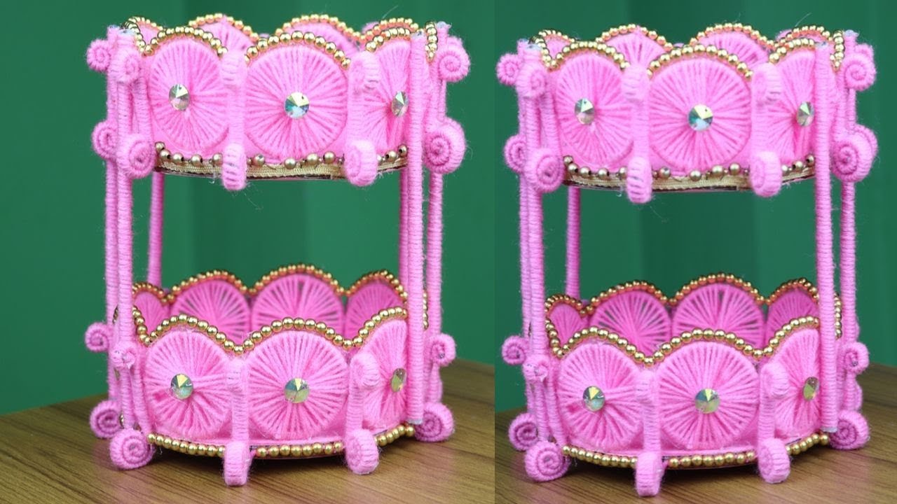 Woolen art and craft ideas - Woolen showpiece making - Best reuse ideas - Woolen Craft Idea for Home