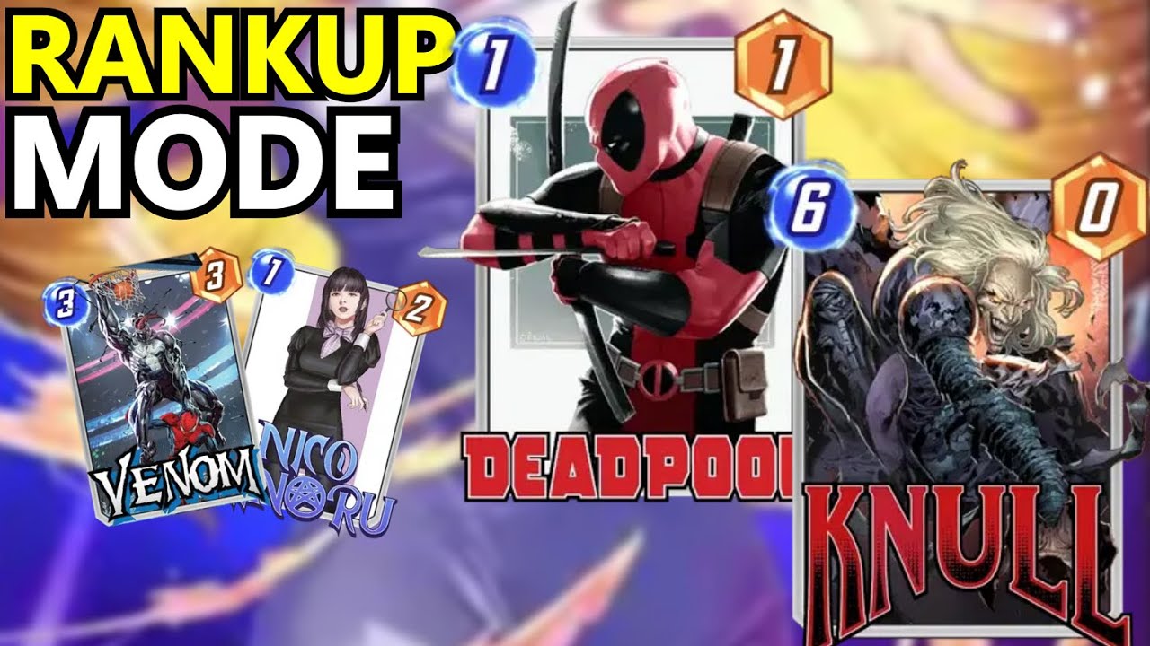 MARVEL SNAP INDONESIA - DECK RANKUP PALING KONSISTEN VERSI YUSTGAMESTV!! DEADPOOL KNULL DECK
