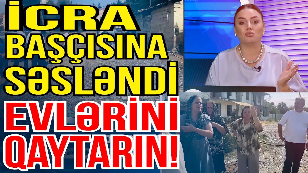 Kasıb camaatı evsiz qoydular - Əhali etiraz edir - Media Turk TV