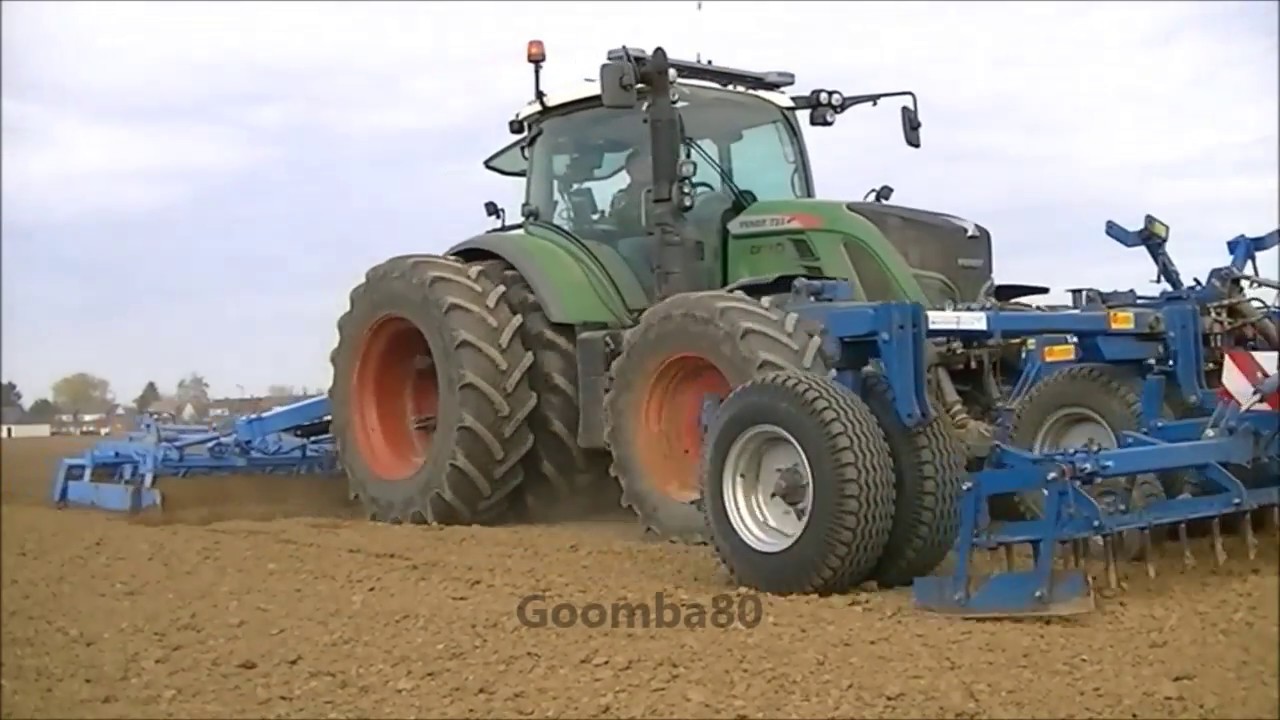 Semis de betteraves avec 2 Fendt dans le 62
