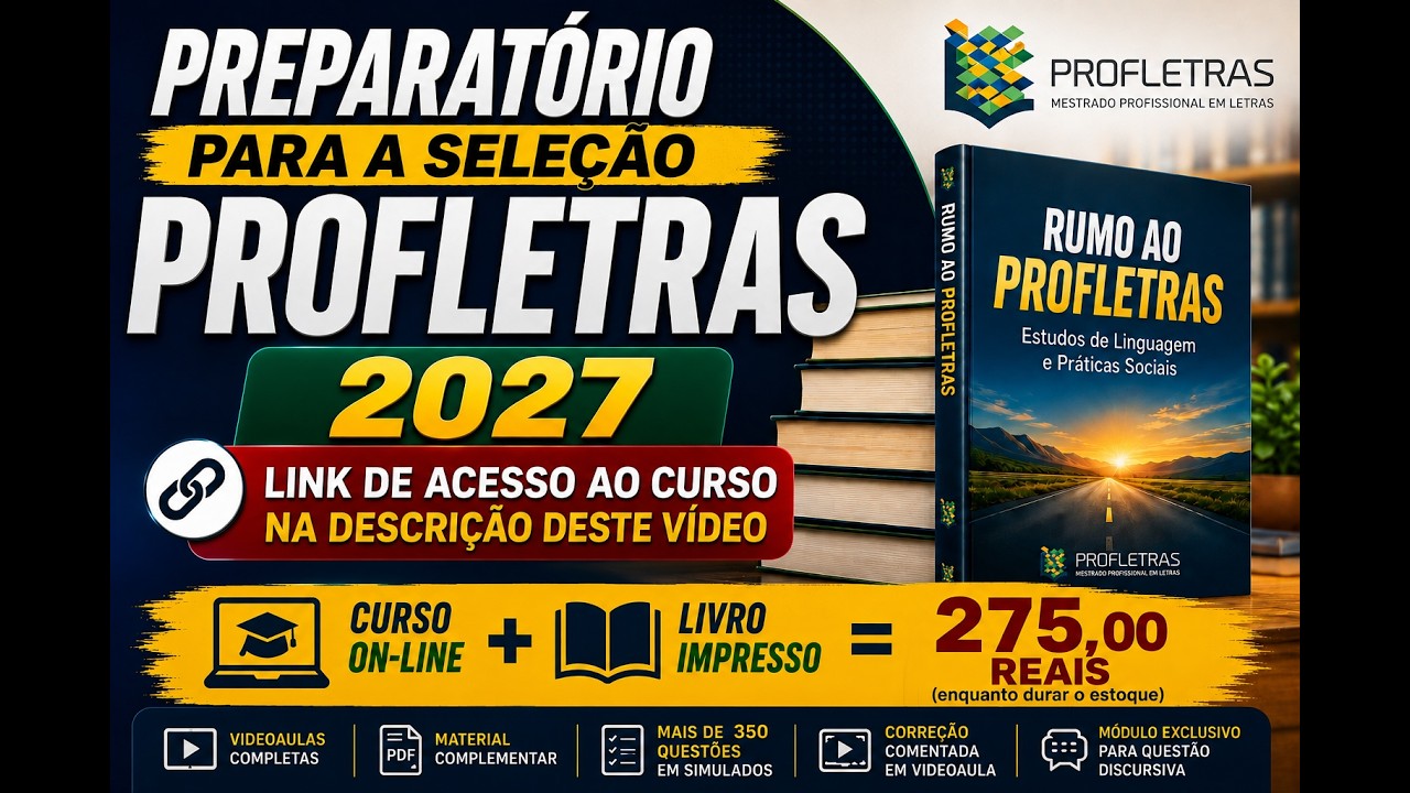 PROVA DISCURSIVA PROFLETRAS - EXAME 2026
