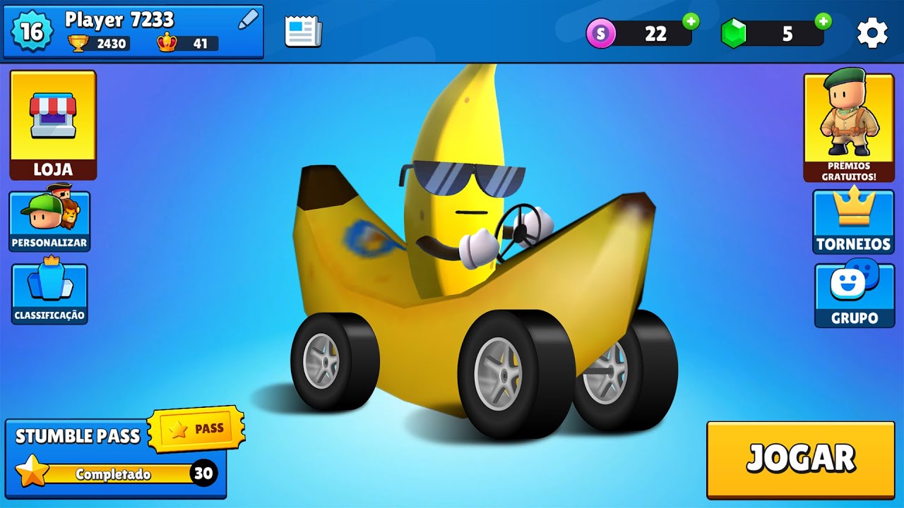 NOVO BANANA CAR NO STUMBLE GUYS 🍌