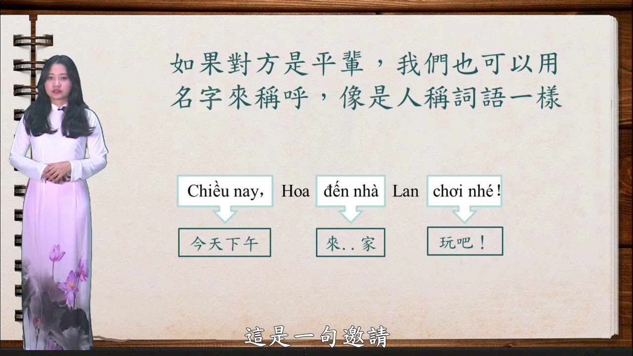 越南語磨課師-稱呼系統跟打招呼