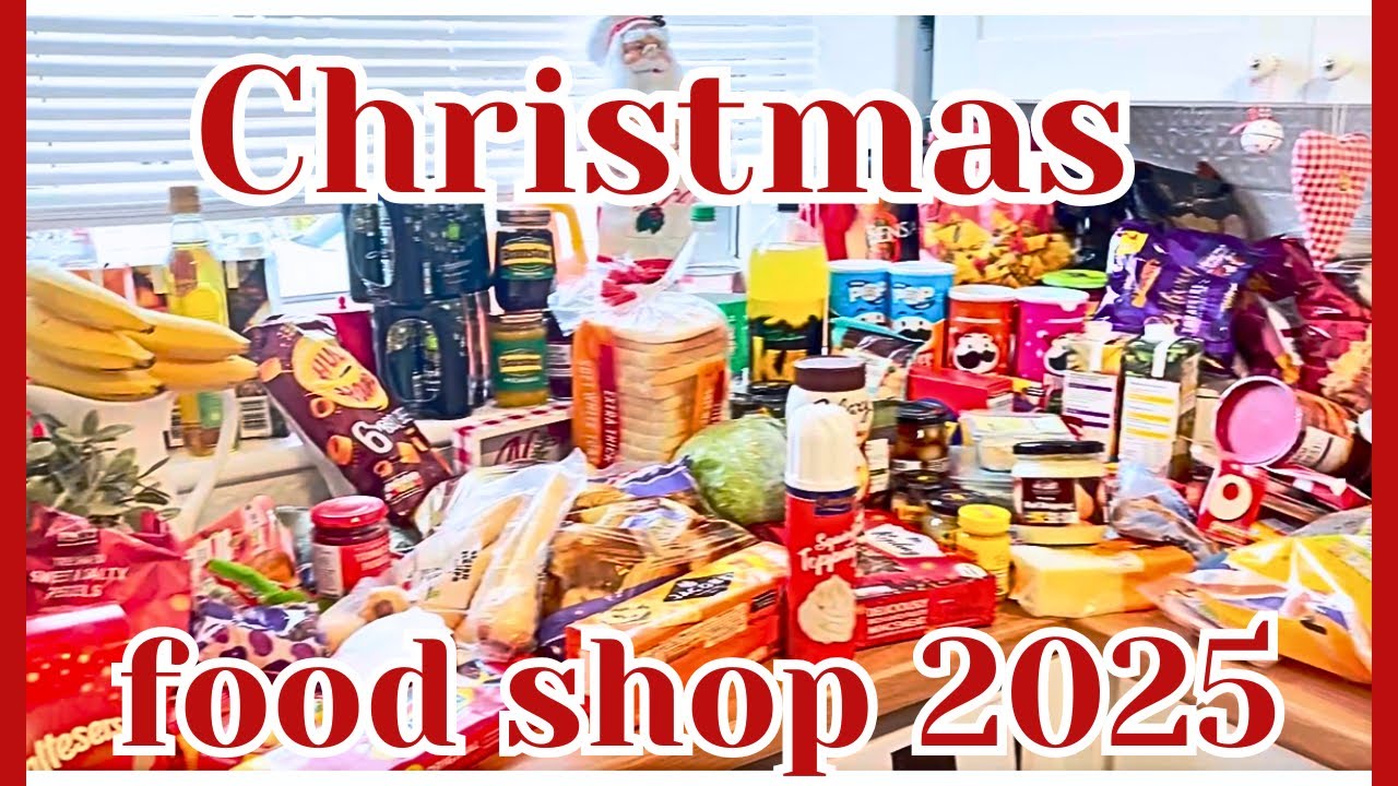 BIG Christmas food shop 2025 🥕🍫🥦