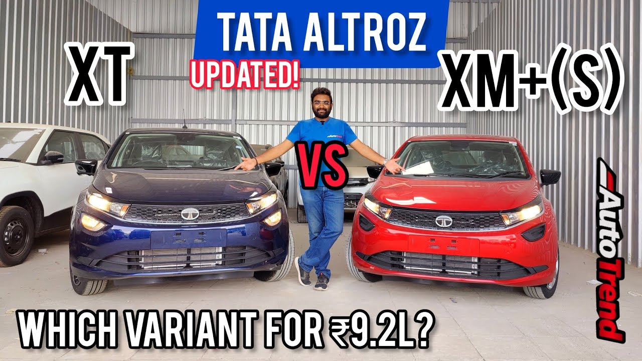 First on YouTube! 2023 Tata Altroz XM+(s) vs XT | Which is best value for ₹9.2L? Detailed Comparison
