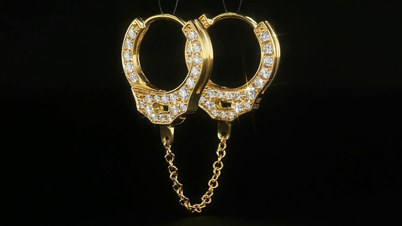 Maria Tash: Diamond Handcuff Hoop Earring