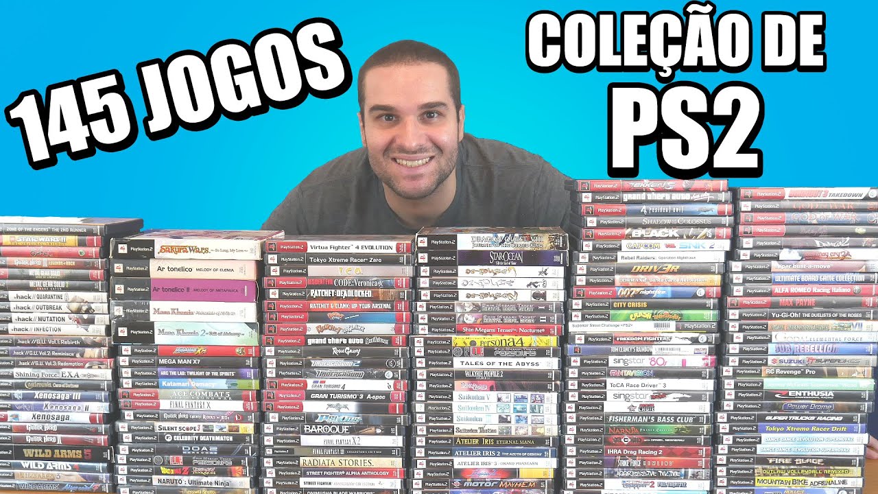 Minha Coleção De Playstation 2 - PS2 - 145 Jogos Originais