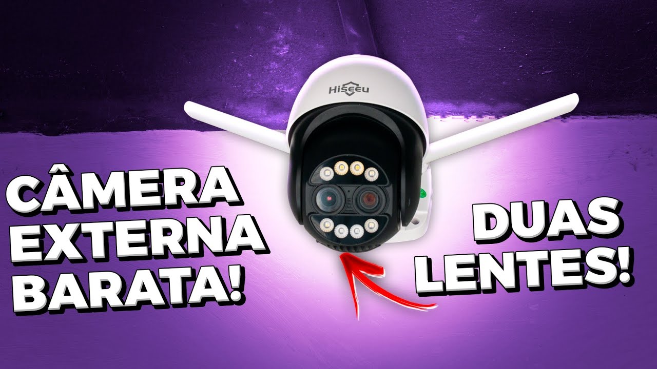 ESTA IP CÂMERA TEM DUAS LENTES, ZOOM DE 8X e ÓTIMO PREÇO! IP Câmera Hiseeu vale a pena?