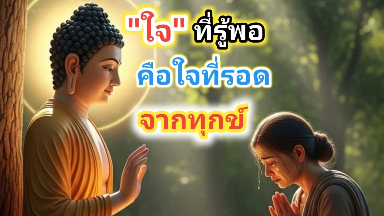 ใจที่รู้พอคือใจที่รอดจากทุกข์#motivation“ใจที่รู้พอ… คือใจที่เป็นอิสระ!”