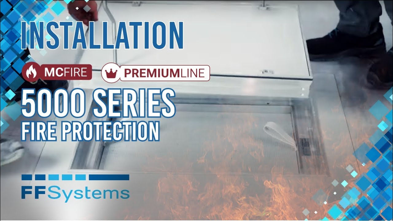 FF Systems Serie 5000 Brandschutz | Schachtabdeckung / Schachtdeckel | Montage