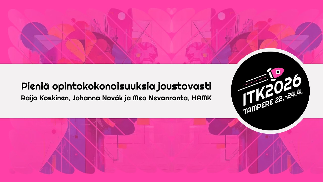 Pieniä opintokokonaisuuksia joustavasti: Digiä, roboa ja palvelumuotoilua sosiaali- ja terveysalalle