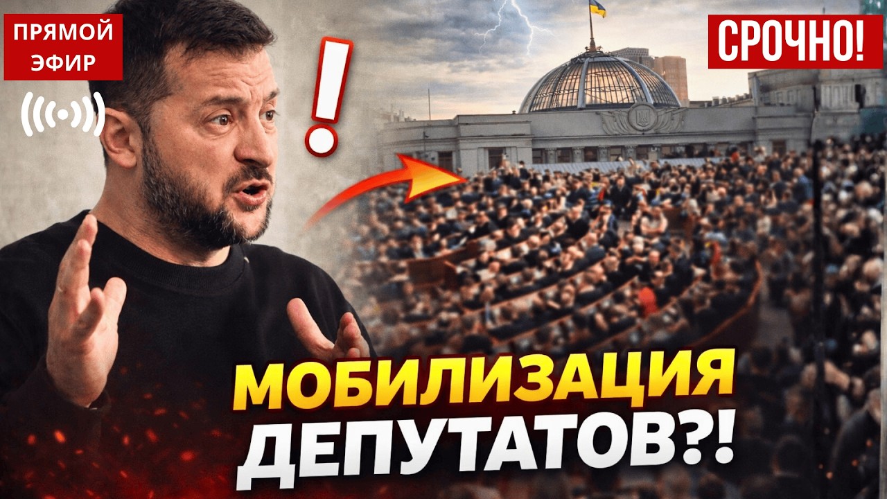 Депутатов мобилизуют? Зеленский не на шутку  разошёлся с угрозами, и вот почему...