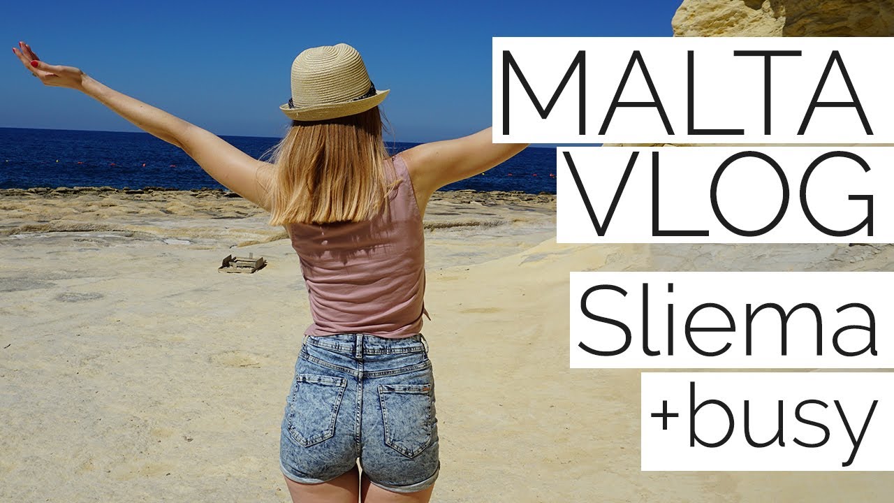 Malta zwiedzanie: Sliema + podróżowanie autobusem po Malcie VLOG #2