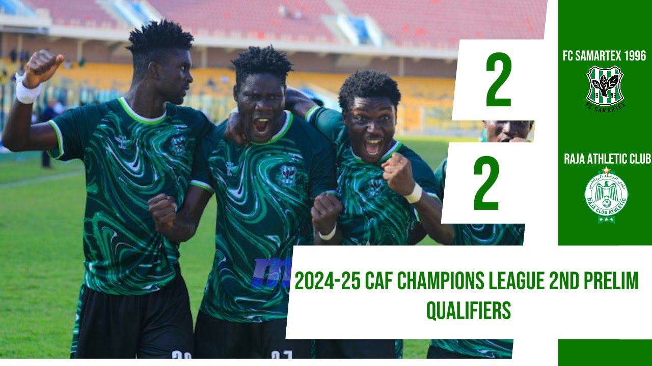 Highlights | FC Samartex 2-2 Raja Athletic | CAF Champions League Second Round Qualifiers