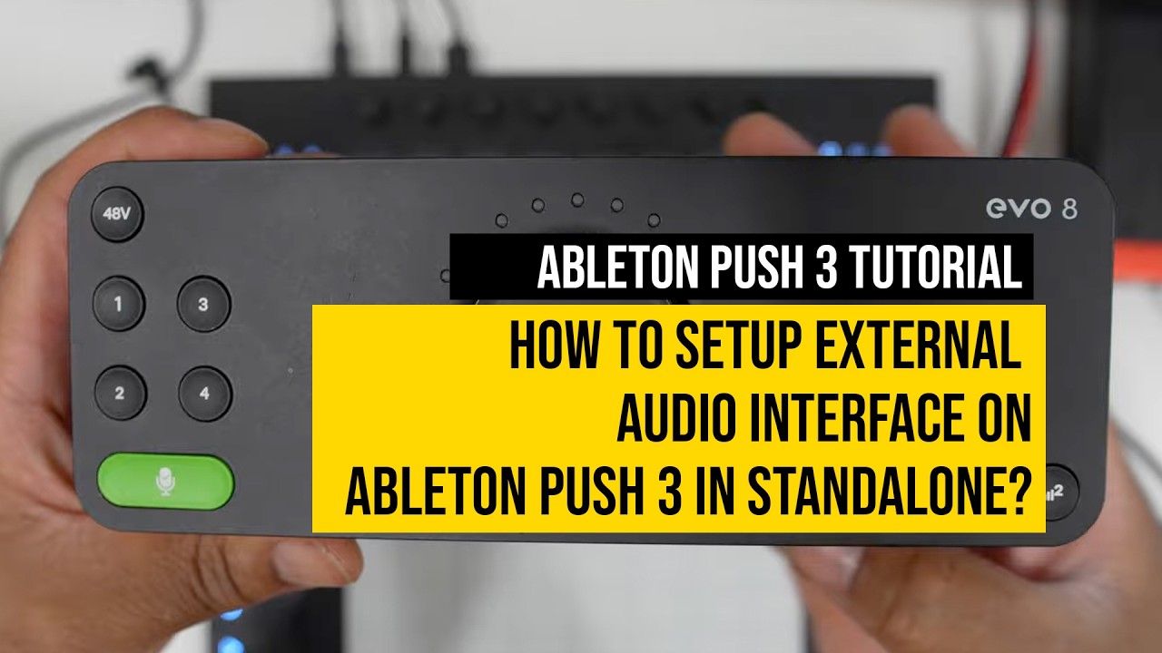 How to setup external audio interface on Ableton Push 3 in Standalone? | Tutorial