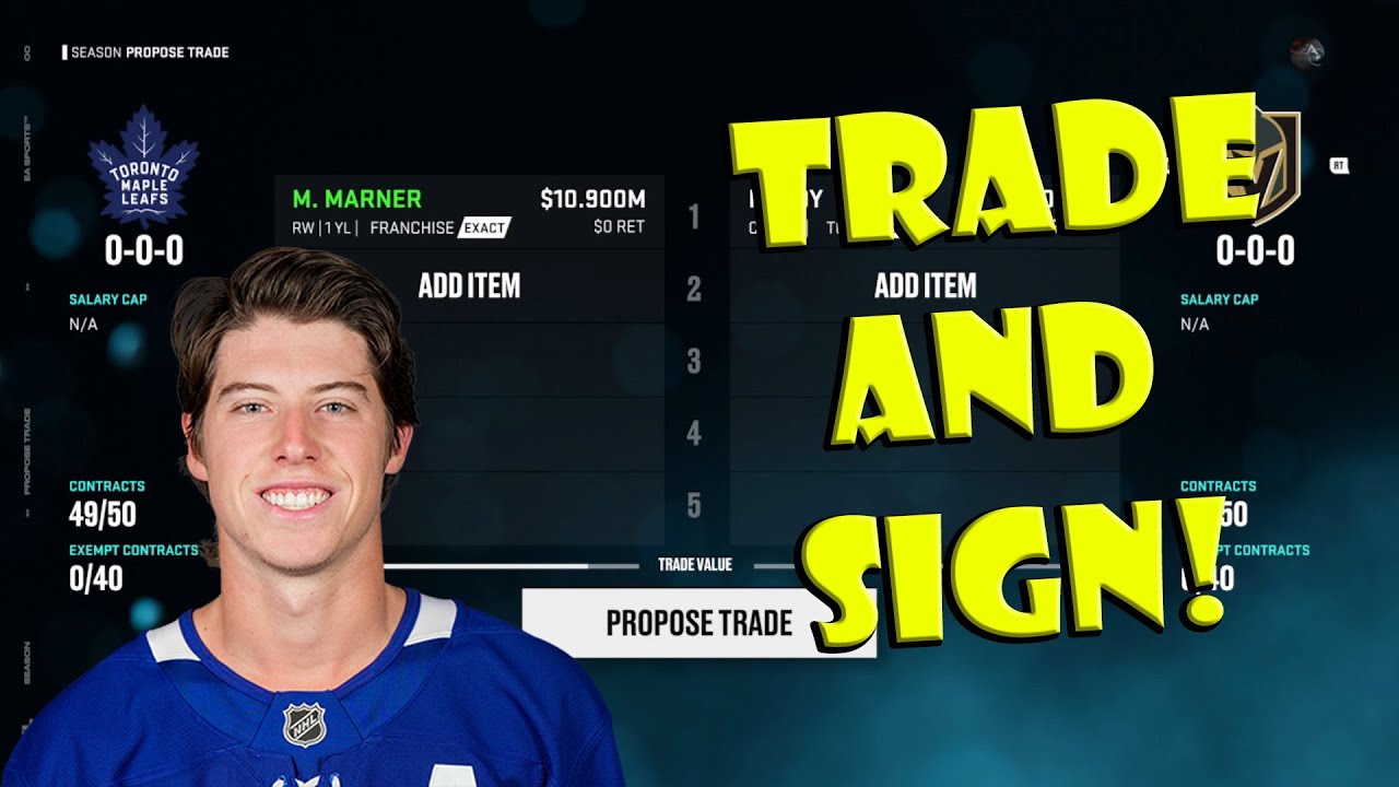A STEAL Toronto Maple Leafs Trade Mitch Marner To The Vegas Golden Knights! Next Cup Winner? NHL 25